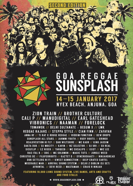 Goa Sunsplash 2017 Banner | India's Biggest Reggae Festival