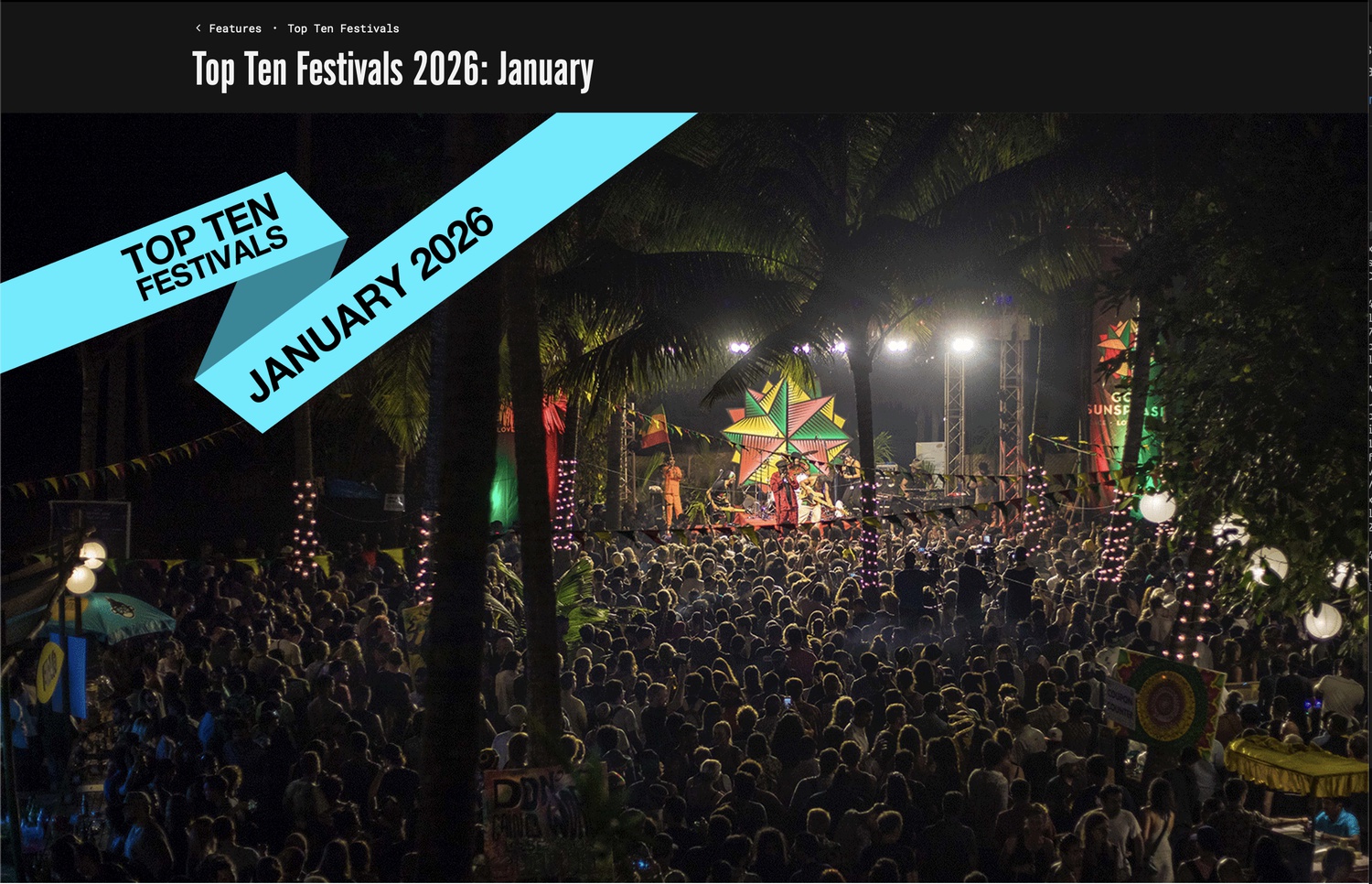 Goa Sunsplash 2026 Named One of Resident Advisor’s Top 10 Festivals This January - Goa Sunsplash | India's Biggest Reggae Festival