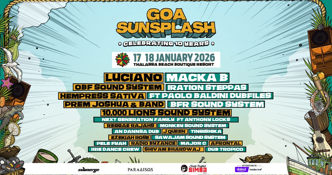 Goa Sunsplash 2026: Final Lineup Announced - Goa Sunsplash | India's Biggest Reggae Festival