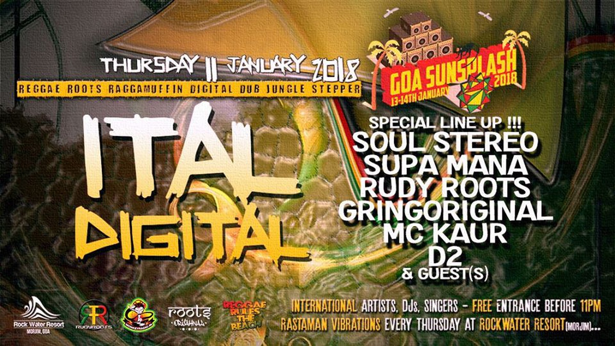 Ital Digital - Goa Sunsplash Special (Official Pre Party) - Goa Sunsplash | India's Biggest Reggae Festival