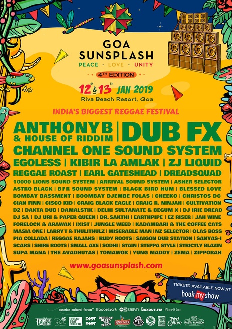 Goa Sunsplash 2019 Banner | India's Biggest Reggae Festival