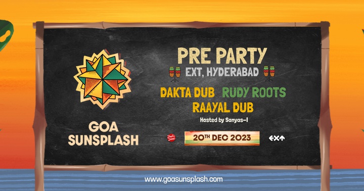 Goa Sunsplash 2024 // Hyderabad Pre-Party - Goa Sunsplash | India's Biggest Reggae Festival