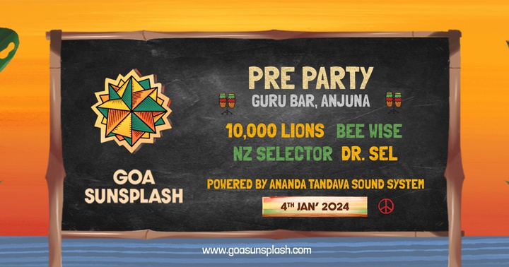 Goa Sunsplash 2024 Pre-Party  // Goru Bar, Anjuna - Goa Sunsplash | India's Biggest Reggae Festival