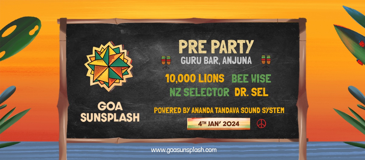 Goa Sunsplash 2024 Pre-Party  // Goru Bar, Anjuna - Goa Sunsplash | India's Biggest Reggae Festival