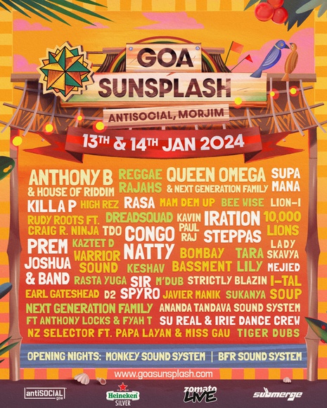 Goa Sunsplash 2024 Banner | India's Biggest Reggae Festival